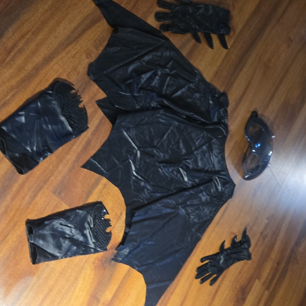 Batgirl Black Superhero Costume Set Girls Toddler Great Condition